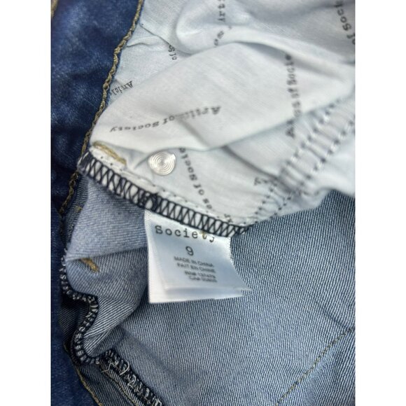 Articles Of Society Womens Hi-Rise Flare Side Slit Blue Jeans 9 (28x 31) - Picture 5 of 7